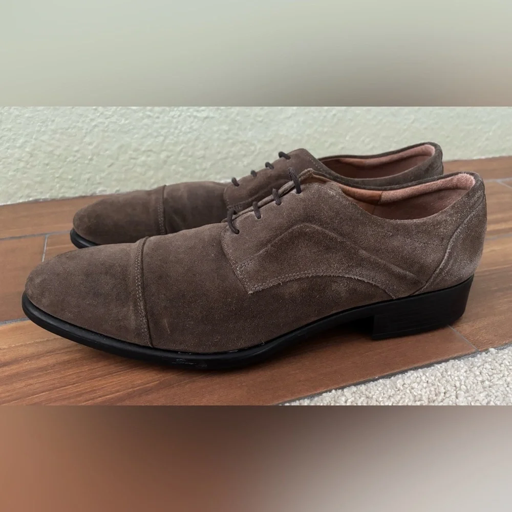Ecco Citytray Suede Loafer in Taupe Brown  Shoe Size: 13